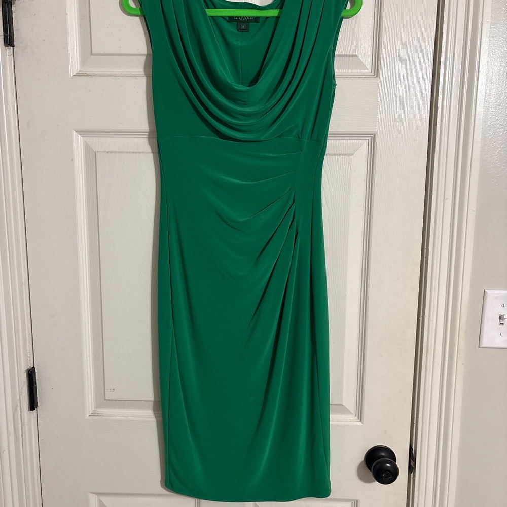 Ralph Lauren Vibrant Green Midi Dress